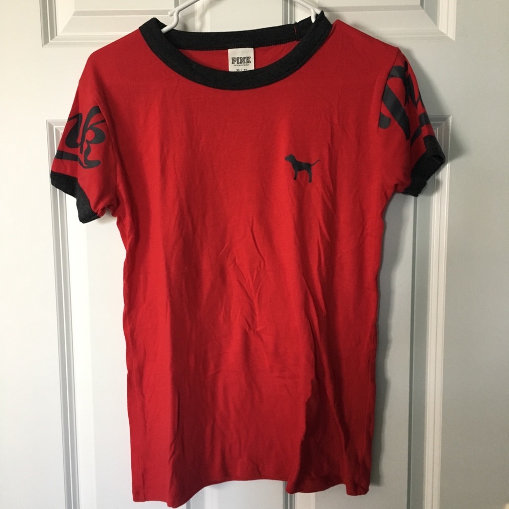 Pink red top